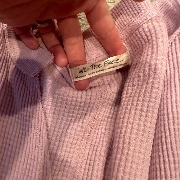 Free people oversized waffle knit top - Picture 2 of 3